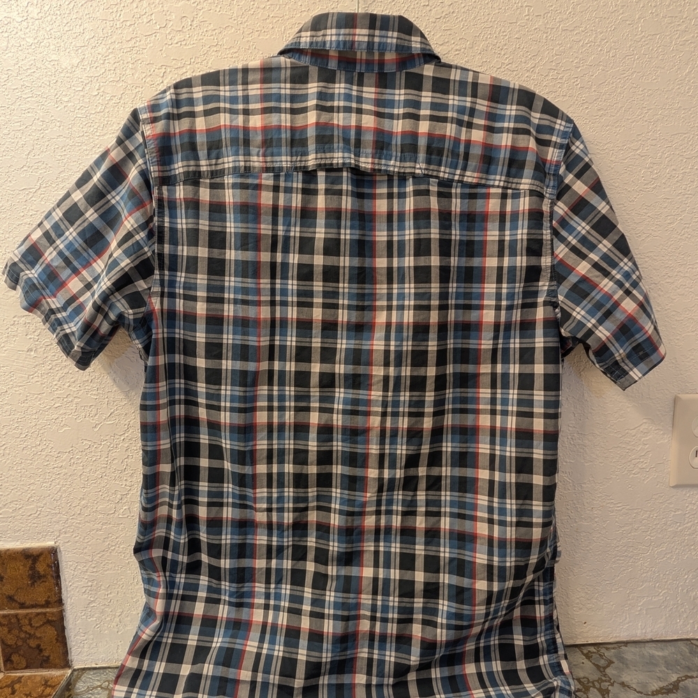 Wrangler Men's Multicolor Plaid Button Down Shirt - Picture 8 of 10